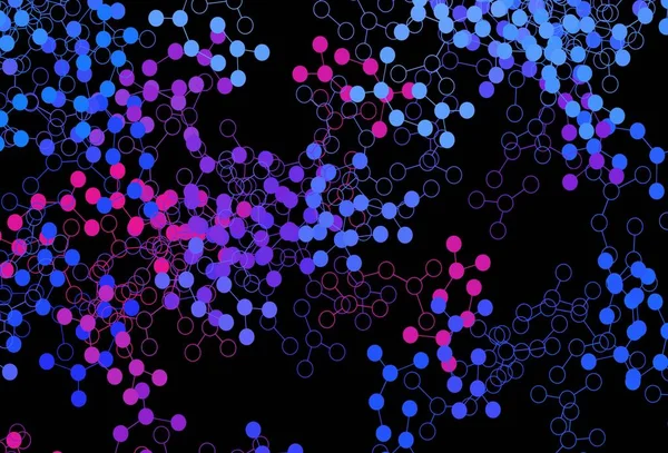 Темно Розовая Синяя Векторная Текстура Концепцией Искусственного Интеллекта Яркая Иллюстрация — стоковый вектор