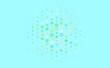 Noktalı ışık çok renkli vektör arkaplanı. Soyut arka planda bulanık kabarcıklar ve renkli gradyan. Marka kitabınız için yeni şablon.