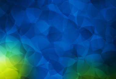 Koyu mavi, yeşil vektör düşük polimerli doku. Çokgen tarzda tamamen yeni bir renk çizimi. İşiniz için yepyeni bir tasarım..