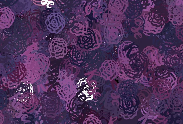 Темно Рожевий Векторний Фон Абстрактними Формами Проста Барвиста Ілюстрація Абстрактними — стоковий вектор