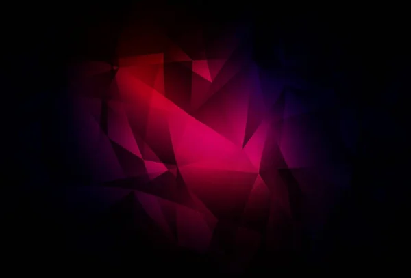 ダークピンク レッドベクトル抽象的な多角形の背景 三角形のモダンな抽象的なイラスト デザインの三角形パターン — ストックベクタ