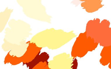 Memphis şekilli Light Orange vektör arkaplanı. Renkli rastgele şekillerle modern soyut illüstrasyon. Duvar kağıtları için zarif tasarım.