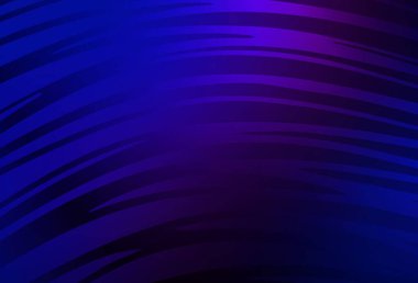 Koyu pembe, çizgileri olan mavi vektör şablonu. Kavisli çizgilerden oluşan parlak bir illüstrasyon. Fikirlerin için bir örnek..