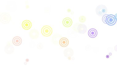 Dairesel şekilli hafif turuncu vektör düzeni. Bulanık dekoratif tasarım baloncuklu soyut tarzda. Marka kitabınız için yeni şablon.