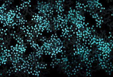 Koyu yeşil vektör arkaplanı ve yapay zeka verileri. Yapay zeka bağlantılarıyla basit bir şekilde renkli tasarım. Siber yeniliklerin tasviri için tasarım.