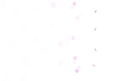 Lekeli açık mor vektör arkaplan. Parlak renkli soyut çemberlerin olduğu bir resim. Marka kitabınız için yeni şablon.