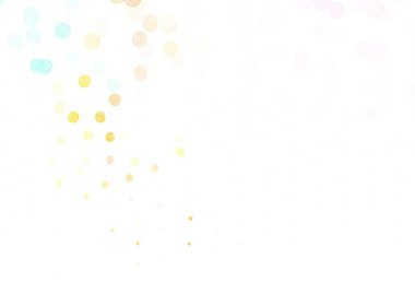 Dairesel ışık çokrenkli vektör şablonu. Bulanık dekoratif tasarım baloncuklu soyut tarzda. Reklamlar, broşürler için desen.