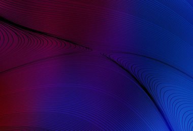 Lacivert, eğri çizgileri olan kırmızı vektör arkaplanı. Alnında çizgiler olan soyut bir çizim. Markan için yeni kompozisyon.