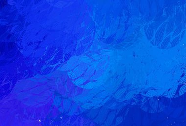 Soyut şekilli koyu mavi vektör dokusu. Renkli rastgele şekillerle modern soyut illüstrasyon. Bir cep telefonu için arka plan.