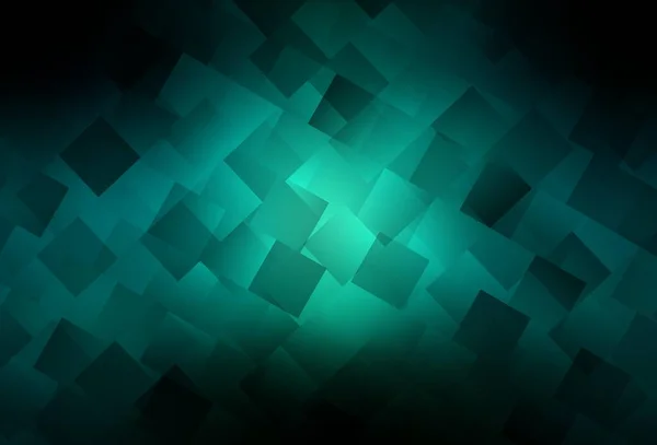 Темно Синій Зелений Векторний Візерунок Квадратному Стилі Абстрактна Градієнтна Ілюстрація — стоковий вектор