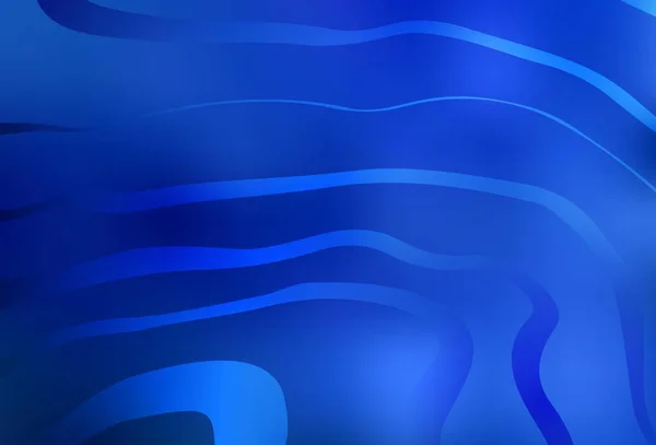 Fond Vectoriel Bleu Clair Avec Des Lignes Douces Illustration Abstraite — Image vectorielle