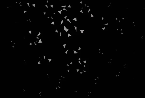 三角形のダークグレーのベクトル背景 抽象的な背景にカラフルなグラデーションで三角形 名刺のモダンなデザイン — ストックベクタ