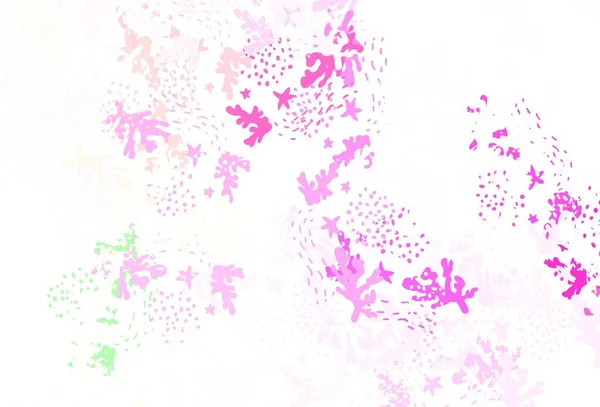 Світло Рожева Жовта Векторна Текстура Абстрактними Формами Барвисті Хаотичні Форми — стоковий вектор