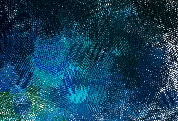 Bleu Clair Fond Vectoriel Vert Avec Bulles Bulles Floues Sur — Image vectorielle