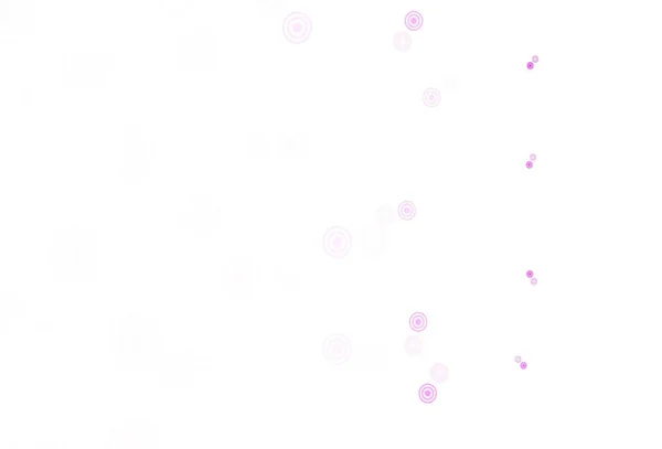 Luz Fondo Vectorial Púrpura Con Manchas Ilustración Con Conjunto Círculos — Vector de stock