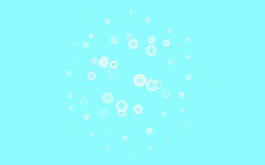 Disklerle açık yeşil vektör dokusu. Bulanık dekoratif tasarım baloncuklu soyut tarzda. Poster ve web siteleri için tasarım.