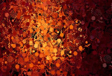 Rastgele şekilli koyu turuncu vektör deseni. Renkli rastgele şekillerle modern soyut illüstrasyon. Kartvizitiniz için modern tasarım.