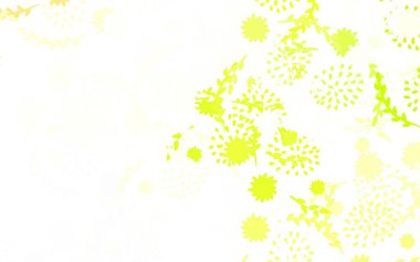 Açık yeşil, kırmızı vektör soyut arkaplan çiçekli, güllü. Beyaz arka planda gradyanı olan çiçekler. Markan için şık bir model..