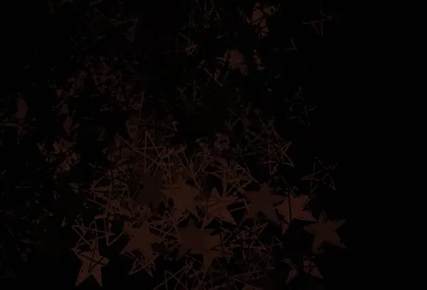 Textura Vetorial Marrom Escuro Com Flocos Neve Coloridos Estrelas Flocos —  Vetores de Stock