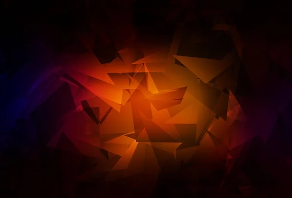 Sötétvörös Vektor Gradiens Háromszögek Textúra Kreatív Geometriai Illusztráció Origami Stílusban — Stock Vector