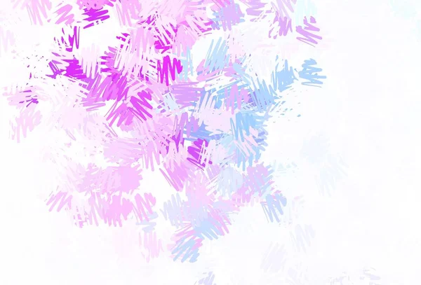 Hellrosa Blauer Vektorhintergrund Mit Gestreiften Streifen Bunt Leuchtende Illustration Mit — Stockvektor
