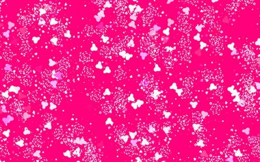 Açık pembe, soyut şekilli kırmızı vektör arkaplan. Soyut tarzda rengarenk gradyan şekilleri olan bir resim. Web siteniz için basit tasarım.