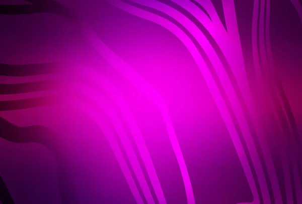 Темно Фіолетовий Векторний Фон Ягідними Лініями Нові Барвисті Ілюстрації Вигнутому — стоковий вектор