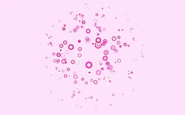 Light Pink Vektor Háttér Foltok Modern Absztrakt Illusztráció Színes Vízcseppekkel — Stock Vector