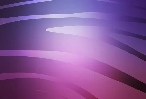 Light Purple Pink Vector Texture Wry Lines Цветная Иллюстрация Простом — стоковый вектор