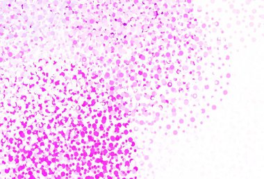 Açık Mor, noktalı pembe vektör arkaplan. Soyut arka planda bulanık kabarcıklar ve renkli gradyan. Reklamlar, broşürler için desen.