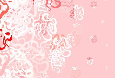 Kaotik şekilli açık kırmızı vektör şablonu. Soyut tarzda rengarenk gradyan şekilleri olan bir resim. İşiniz için en iyi akıllı tasarım.