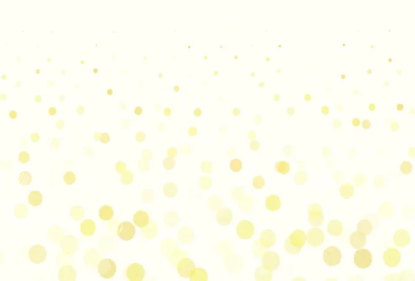 Світло Оранжевий Векторний Фон Плямами Красива Кольорова Ілюстрація Розмитими Колами — стоковий вектор