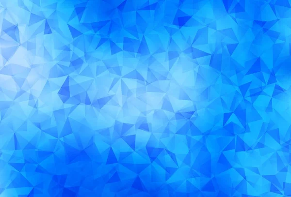 Diseño Abstracto Polígono Vectorial Azul Claro Una Ilustración Color Completamente — Vector de stock