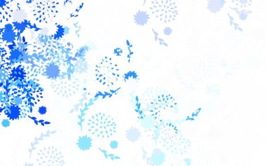 Açık yeşil vektör, çiçekli doğal sanat eserleri. Beyaz arka planda Sketchy doodle çiçekleri. Web sitesi yöneticileri ve tasarımları için desen.