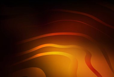 Bükülmüş çizgileri olan koyu turuncu vektör deseni. Basit bir şekilde yepyeni renkli bir tasvir. Tasarımınız için basit şablon.