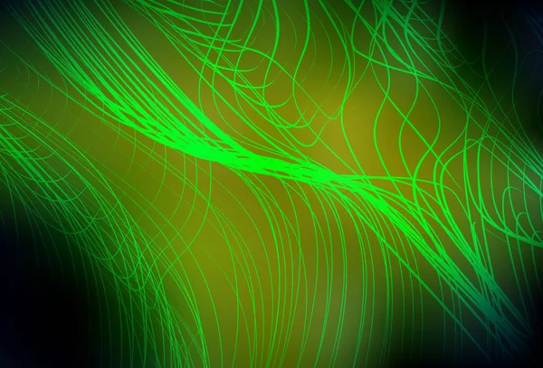 Verde Oscuro Vector Amarillo Difuminado Patrón Brillante Ilustración Abstracta Colorida — Vector de stock