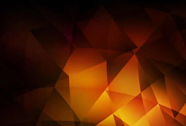 Donker Oranje Vector Gradiënt Driehoeken Textuur Een Geheel Nieuwe Kleurenillustratie — Stockvector