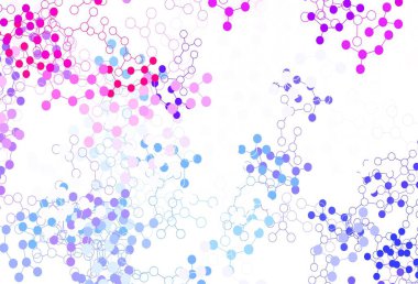 Açık mavi, kırmızı vektör arkaplan ve yapay zeka verileri. Yapay zekanın bağlantı ve noktalarıyla soyut illüstrasyon. Teklif verilerinin tanıtımı için akıllı tasarım.