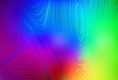 Bükülmüş çizgileri olan koyu renkli vektör düzeni. Alnında çizgiler olan soyut bir çizim. Cep telefonu ekranları için arkaplan.