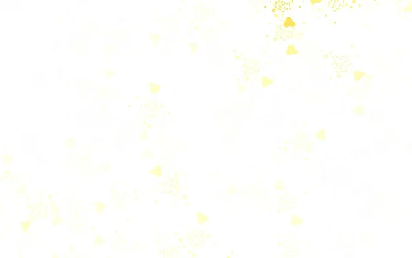 Ανοιχτό Κίτρινο Διανυσματικό Μοτίβο Τυχαίες Μορφές Διακοσμητικό Σχέδιο Αφηρημένο Στυλ — Διανυσματικό Αρχείο