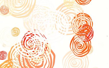 Açık kırmızı vektör arkaplanda güller var. Çiçekli zarif, parlak bir illüstrasyon. İşiniz için yepyeni bir tasarım..