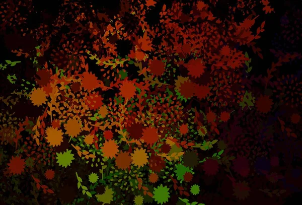 Темно Зеленый Красный Векторный Отскок Мемфисом Декоративный Дизайн Абстрактном Стиле — стоковый вектор