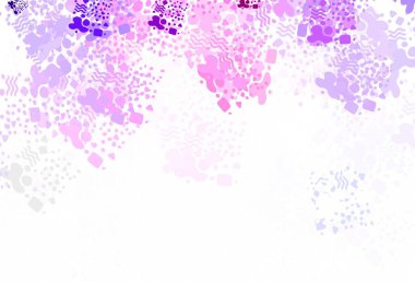 Soyut biçimlerde açık pembe vektör dokusu. Soyut tarzda rengarenk gradyan şekilleri olan bir resim. İşiniz için en iyi akıllı tasarım.