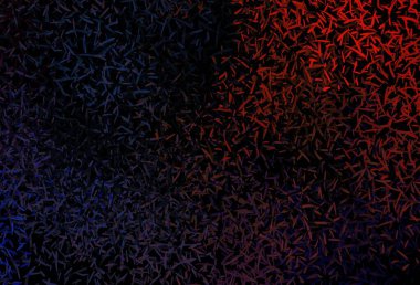 Koyu mavi, keskin çizgileri olan kırmızı vektör deseni. Çizgilerle modern geometrik soyut çizim. İş ilanınız için akıllı tasarım.