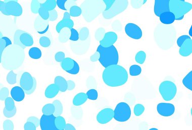 Memphis şekilli hafif MLUE vektör arkaplanı. Soyut tarzda rengarenk gradyan şekilleri olan bir resim. Web siteniz için basit tasarım.