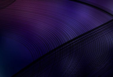 Eğri çizgileri olan koyu mor vektör düzeni. Yaratıcı illüstrasyon, yarım tonlu ve eğimli. Cep telefonu ekranları için arkaplan.