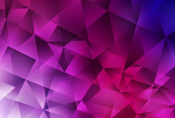 Modèle Triangles Dégradé Vectoriel Violet Foncé Rose Échantillon Géométrique Triangulaire — Image vectorielle