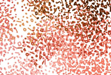 Açık kırmızı, kaotik şekilli sarı vektör şablonu. Soyut tarzda rengarenk gradyan şekilleri olan bir resim. Duvar kağıtları için zarif tasarım.