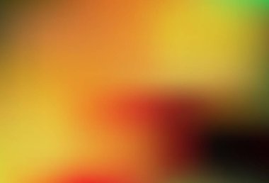 Koyu yeşil, sarı vektör soyut bulanık arkaplan. Gradyan tasarımlı, soyut, ışıltılı çizimler. Marka kitabı için zarif bir arkaplan.