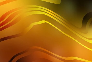 Çizgileri olan koyu turuncu vektör deseni. Basit eğri biçiminde parlak renkli bir illüstrasyon. Web siteniz için soyut tasarım.